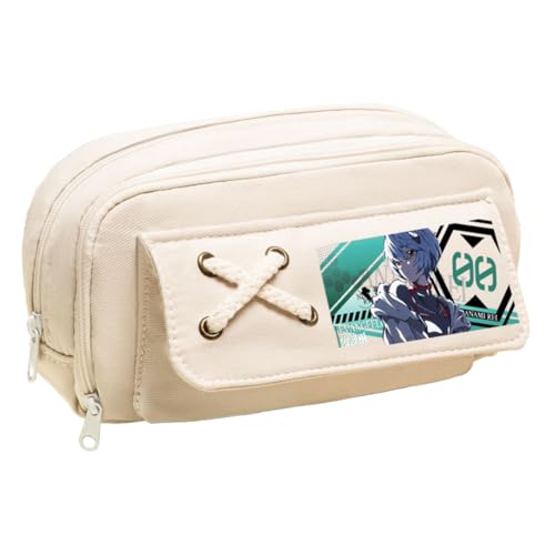 Ciyoulio Anime Stiftetasche Ayanami Rei Federmäppchen Asuka Langley Soryu Druck Federmäppchen Student Aufbewahrung Stifttasche Schreibwaren Tasche für Studenten, Typ 15, 21*5.5*11cm, Federmäppchen von Ciyoulio