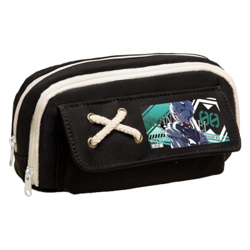 Ciyoulio Anime Stiftetasche Ayanami Rei Federmäppchen Asuka Langley Soryu Druck Federmäppchen Student Aufbewahrung Stifttasche Schreibwaren Tasche für Studenten, Typ 16, 21*5.5*11cm, Federmäppchen von Ciyoulio