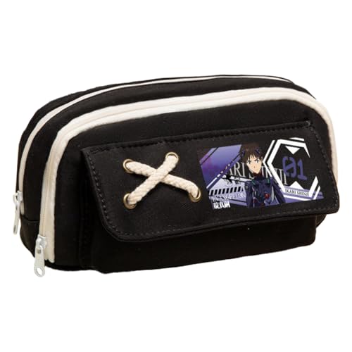 Ciyoulio Anime Stiftetasche Ayanami Rei Federmäppchen Asuka Langley Soryu Druck Federmäppchen Student Aufbewahrung Stifttasche Schreibwaren Tasche für Studenten, Typ 18, 21*5.5*11cm, Federmäppchen von Ciyoulio