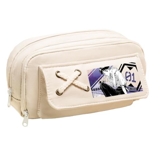 Ciyoulio Anime Stiftetasche Ayanami Rei Federmäppchen Asuka Langley Soryu Druck Federmäppchen Student Aufbewahrung Stifttasche Schreibwaren Tasche für Studenten, Typ 25, 21*5.5*11cm, Federmäppchen von Ciyoulio