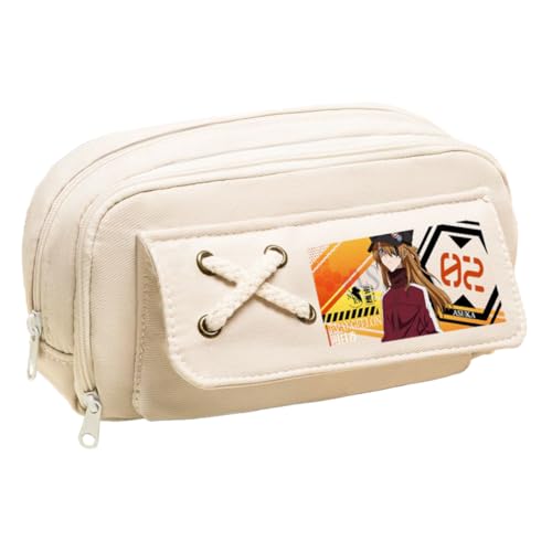 Ciyoulio Anime Stiftetasche Ayanami Rei Federmäppchen Asuka Langley Soryu Druck Federmäppchen Student Aufbewahrung Stifttasche Schreibwaren Tasche für Studenten, Typ 27, 21*5.5*11cm, Federmäppchen von Ciyoulio