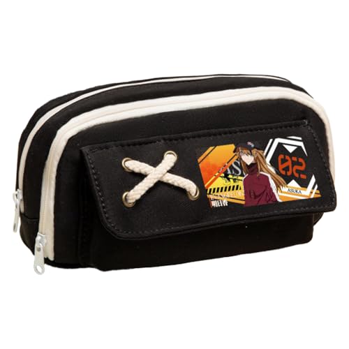 Ciyoulio Anime Stiftetasche Ayanami Rei Federmäppchen Asuka Langley Soryu Druck Federmäppchen Student Aufbewahrung Stifttasche Schreibwaren Tasche für Studenten, Typ 28, 21*5.5*11cm, Federmäppchen von Ciyoulio