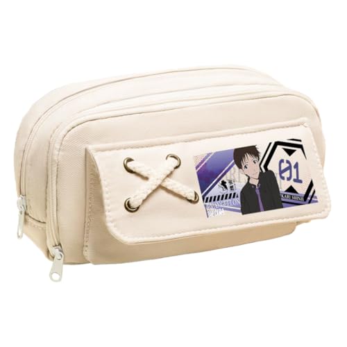 Ciyoulio Anime Stiftetasche Ayanami Rei Federmäppchen Asuka Langley Soryu Druck Federmäppchen Student Aufbewahrung Stifttasche Schreibwaren Tasche für Studenten, Typ 29, 21*5.5*11cm, Federmäppchen von Ciyoulio