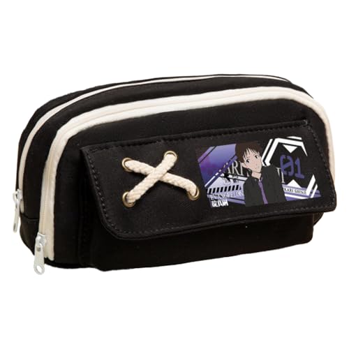Ciyoulio Anime Stiftetasche Ayanami Rei Federmäppchen Asuka Langley Soryu Druck Federmäppchen Student Aufbewahrung Stifttasche Schreibwaren Tasche für Studenten, Typ 30, 21*5.5*11cm, Federmäppchen von Ciyoulio
