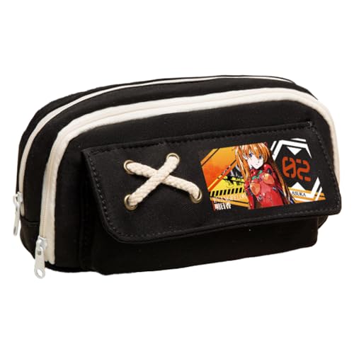 Ciyoulio Anime Stiftetasche Ayanami Rei Federmäppchen Asuka Langley Soryu Druck Federmäppchen Student Aufbewahrung Stifttasche Schreibwaren Tasche für Studenten, Typ 32, 21*5.5*11cm, Federmäppchen von Ciyoulio