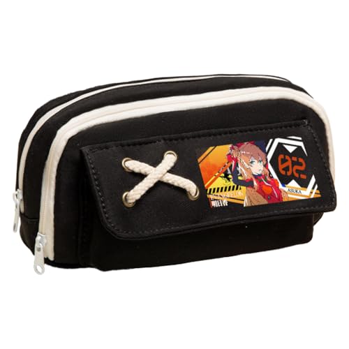 Ciyoulio Anime Stiftetasche Ayanami Rei Federmäppchen Asuka Langley Soryu Druck Federmäppchen Student Aufbewahrung Stifttasche Schreibwaren Tasche für Studenten, Typ 34, 21*5.5*11cm, Federmäppchen von Ciyoulio