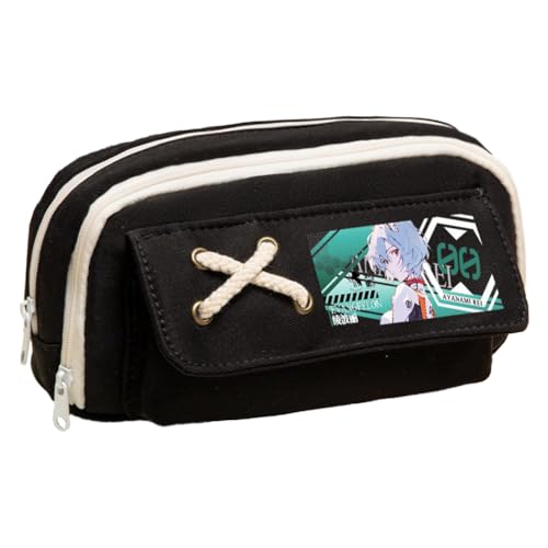 Ciyoulio Anime Stiftetasche Ayanami Rei Federmäppchen Asuka Langley Soryu Druck Federmäppchen Student Aufbewahrung Stifttasche Schreibwaren Tasche für Studenten, Typ 44, 21*5.5*11cm, Federmäppchen von Ciyoulio