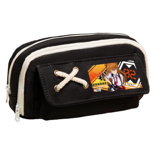 Ciyoulio Anime Stiftetasche Ayanami Rei Federmäppchen Asuka Langley Soryu Druck Federmäppchen Student Aufbewahrung Stifttasche Schreibwaren Tasche für Studenten, Typ 46, 21*5.5*11cm, Federmäppchen von Ciyoulio