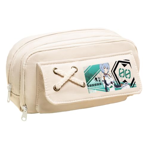 Ciyoulio Anime Stiftetasche Ayanami Rei Federmäppchen Asuka Langley Soryu Druck Federmäppchen Student Aufbewahrung Stifttasche Schreibwaren Tasche für Studenten, Typ 7, 21*5.5*11cm, Federmäppchen von Ciyoulio