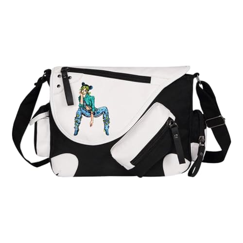 Ciyoulio Dio Brando Umhängetasche Giorno Giovanna Anime Messenger Bag Student Satchel Schultertaschen Daypack Anime Merch Rucksack, Typ 3, 36*11*26cm von Ciyoulio