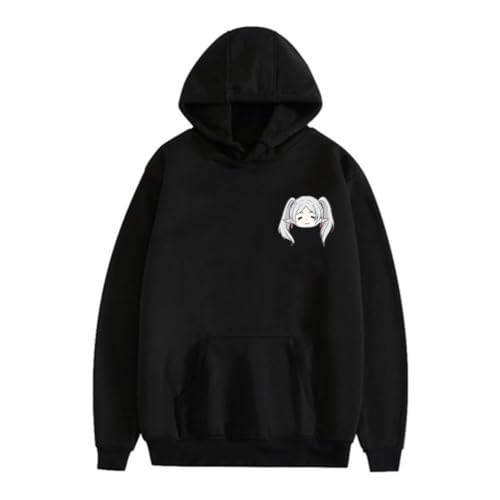 Ciyoulio Frieren Beyond Journey's End Hoodie Anime Schwarz Pullover Frieren Fern Manga Kapuzenpullover Herren/Damen Anime Sweatshirt Oversized von Ciyoulio