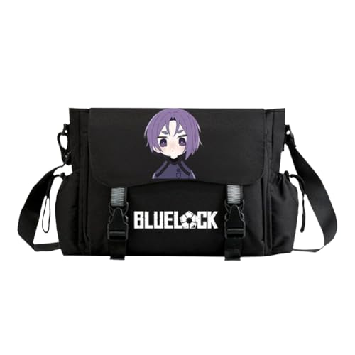 Ciyoulio Seishiro Nagi Anime Print Crossbody Bag Reo Mikage/Bachira Meguru Schultertasche Chigiri Hyoma Satchel Handtasche Große Kapazität Messenger Bags Travel Casual Taschen, Typ 2, 33*14*27cm von Ciyoulio