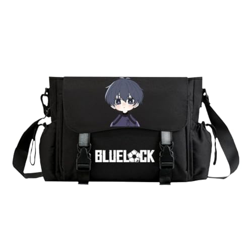 Ciyoulio Seishiro Nagi Anime Print Crossbody Bag Reo Mikage/Bachira Meguru Schultertasche Chigiri Hyoma Satchel Handtasche Große Kapazität Messenger Bags Travel Casual Taschen, Typ 5, 33*14*27cm von Ciyoulio
