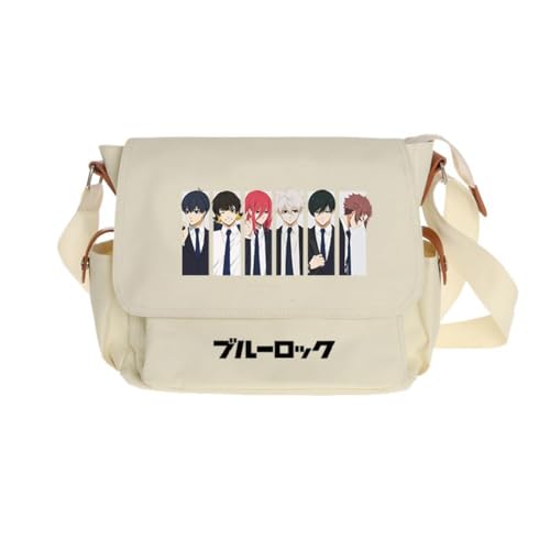 Ciyoulio Seishiro Nagi Umhängetasche Reo Mikage/Bachira Meguru Anime Print Schultertasche Chigiri Hyoma Satchel Handtasche Große Kapazität Messenger Bags Travel Casual Taschen, Typ 1, 29*9*24cm von Ciyoulio