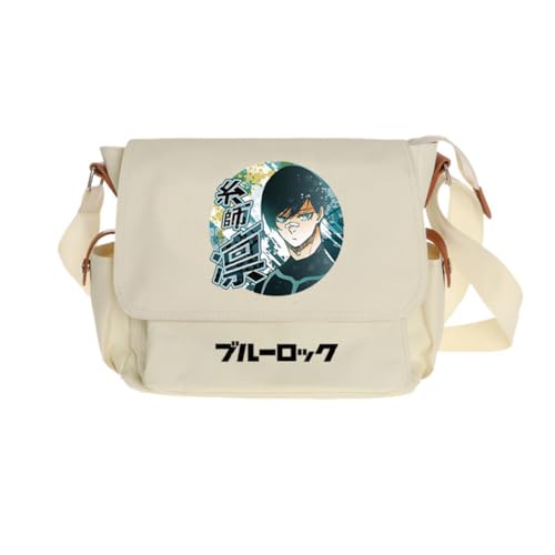 Ciyoulio Seishiro Nagi Umhängetasche Reo Mikage/Bachira Meguru Anime Print Schultertasche Chigiri Hyoma Satchel Handtasche Große Kapazität Messenger Bags Travel Casual Taschen, Typ 11, 29*9*24cm von Ciyoulio