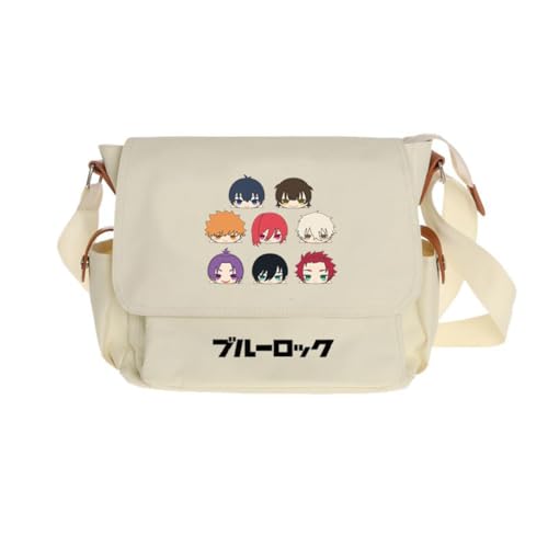Ciyoulio Seishiro Nagi Umhängetasche Reo Mikage/Bachira Meguru Anime Print Schultertasche Chigiri Hyoma Satchel Handtasche Große Kapazität Messenger Bags Travel Casual Taschen, Typ 12, 29*9*24cm von Ciyoulio