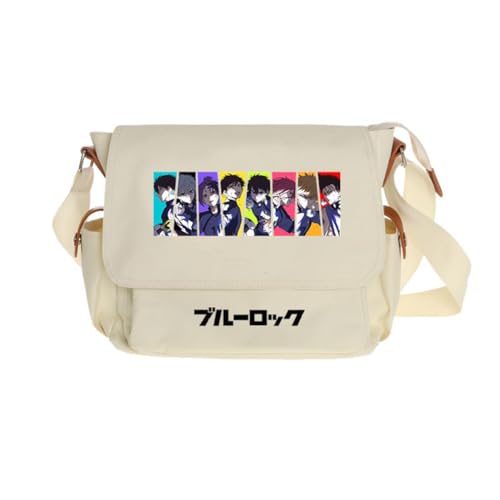 Ciyoulio Seishiro Nagi Umhängetasche Reo Mikage/Bachira Meguru Anime Print Schultertasche Chigiri Hyoma Satchel Handtasche Große Kapazität Messenger Bags Travel Casual Taschen, Typ 14, 29*9*24cm von Ciyoulio