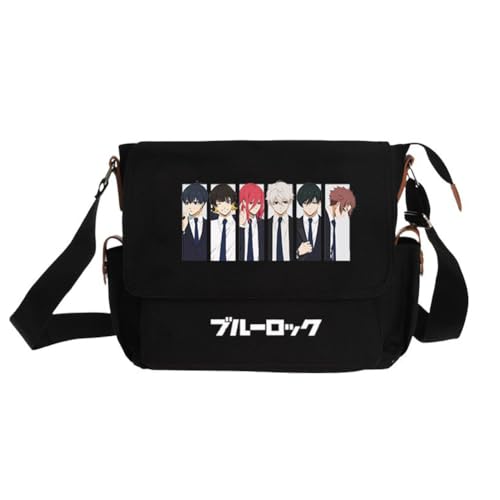 Ciyoulio Seishiro Nagi Umhängetasche Reo Mikage/Bachira Meguru Anime Print Schultertasche Chigiri Hyoma Satchel Handtasche Große Kapazität Messenger Bags Travel Casual Taschen, Typ 15, 29*9*24cm von Ciyoulio