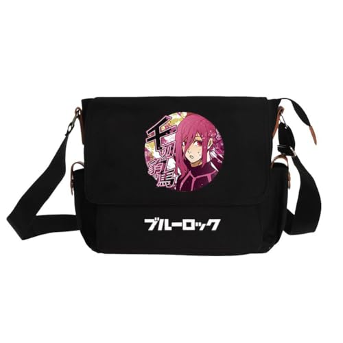 Ciyoulio Seishiro Nagi Umhängetasche Reo Mikage/Bachira Meguru Anime Print Schultertasche Chigiri Hyoma Satchel Handtasche Große Kapazität Messenger Bags Travel Casual Taschen, Typ 16, 29*9*24cm von Ciyoulio