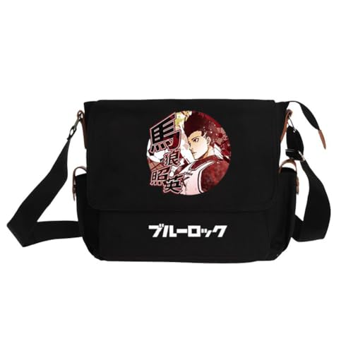 Ciyoulio Seishiro Nagi Umhängetasche Reo Mikage/Bachira Meguru Anime Print Schultertasche Chigiri Hyoma Satchel Handtasche Große Kapazität Messenger Bags Travel Casual Taschen, Typ 19, 29*9*24cm von Ciyoulio