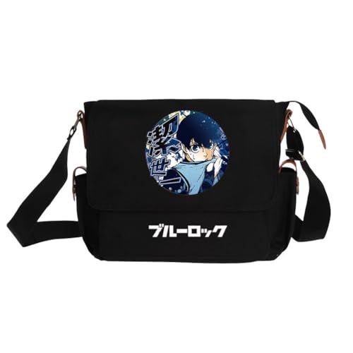 Ciyoulio Seishiro Nagi Umhängetasche Reo Mikage/Bachira Meguru Anime Print Schultertasche Chigiri Hyoma Satchel Handtasche Große Kapazität Messenger Bags Travel Casual Taschen, Typ 21, 29*9*24cm von Ciyoulio