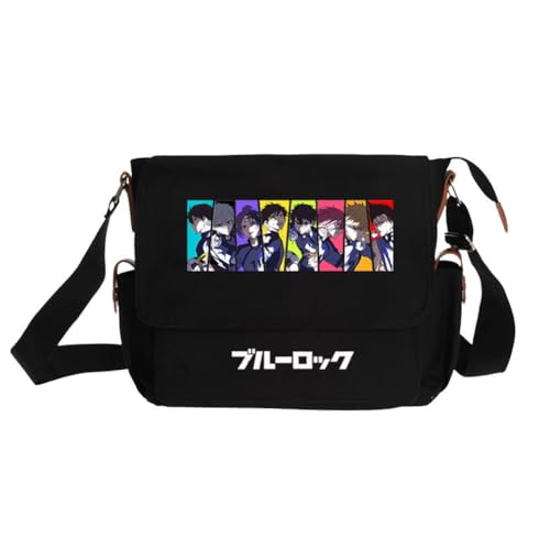 Ciyoulio Seishiro Nagi Umhängetasche Reo Mikage/Bachira Meguru Anime Print Schultertasche Chigiri Hyoma Satchel Handtasche Große Kapazität Messenger Bags Travel Casual Taschen, Typ 28, 29*9*24cm von Ciyoulio