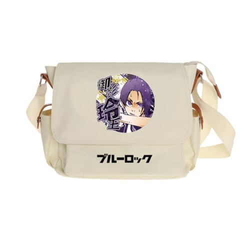 Ciyoulio Seishiro Nagi Umhängetasche Reo Mikage/Bachira Meguru Anime Print Schultertasche Chigiri Hyoma Satchel Handtasche Große Kapazität Messenger Bags Travel Casual Taschen, Typ 3, 29*9*24cm von Ciyoulio