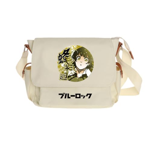 Ciyoulio Seishiro Nagi Umhängetasche Reo Mikage/Bachira Meguru Anime Print Schultertasche Chigiri Hyoma Satchel Handtasche Große Kapazität Messenger Bags Travel Casual Taschen, Typ 6, 29*9*24cm von Ciyoulio