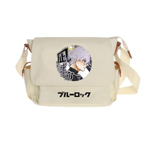 Ciyoulio Seishiro Nagi Umhängetasche Reo Mikage/Bachira Meguru Anime Print Schultertasche Chigiri Hyoma Satchel Handtasche Große Kapazität Messenger Bags Travel Casual Taschen, Typ 8, 29*9*24cm von Ciyoulio