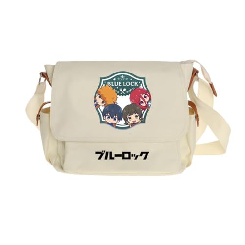 Ciyoulio Seishiro Nagi Umhängetasche Reo Mikage/Bachira Meguru Anime Print Schultertasche Chigiri Hyoma Satchel Handtasche Große Kapazität Messenger Bags Travel Casual Taschen, Typ 9, 29*9*24cm von Ciyoulio