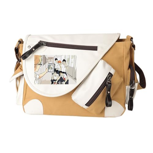 Ciyoulio Shoyo Hinata Crossbody Bag Tobio Kageyama Kuroo Tetsurou Messenger Bag Kozume Kenma Oikawa Tooru Sling Tote Bags Shoulder Bags Daypack Anime Merch, Typ 1, 32*11*26cm von Ciyoulio