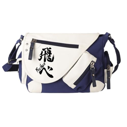 Ciyoulio Shoyo Hinata Crossbody Bag Tobio Kageyama Kuroo Tetsurou Messenger Bag Kozume Kenma Oikawa Tooru Sling Tote Bags Shoulder Bags Daypack Anime Merch, Typ 14, 32*11*26cm von Ciyoulio