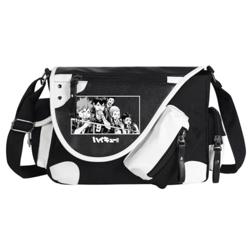 Ciyoulio Shoyo Hinata Crossbody Bag Tobio Kageyama Kuroo Tetsurou Messenger Bag Kozume Kenma Oikawa Tooru Sling Tote Bags Shoulder Bags Daypack Anime Merch, Typ 18, 32*11*26cm von Ciyoulio
