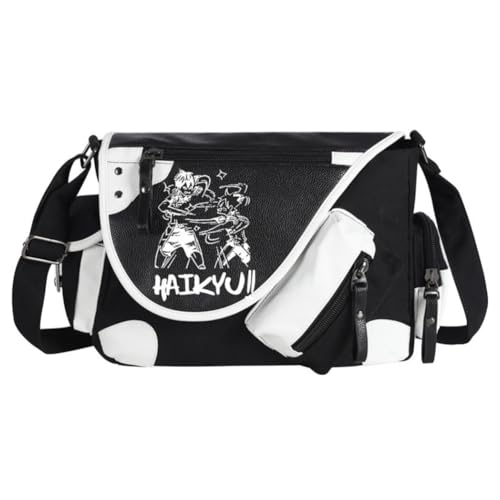 Ciyoulio Shoyo Hinata Crossbody Bag Tobio Kageyama Kuroo Tetsurou Messenger Bag Kozume Kenma Oikawa Tooru Sling Tote Bags Shoulder Bags Daypack Anime Merch, Typ 19, 32*11*26cm von Ciyoulio
