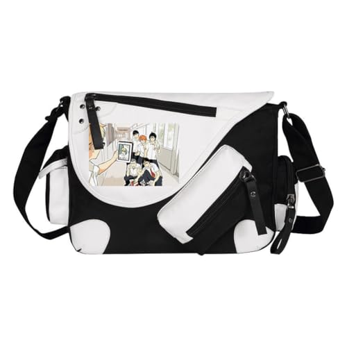 Ciyoulio Shoyo Hinata Crossbody Bag Tobio Kageyama Kuroo Tetsurou Messenger Bag Kozume Kenma Oikawa Tooru Sling Tote Bags Shoulder Bags Daypack Anime Merch, Typ 22, 32*11*26cm von Ciyoulio