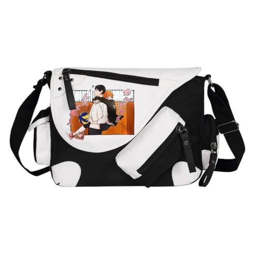 Ciyoulio Shoyo Hinata Crossbody Bag Tobio Kageyama Kuroo Tetsurou Messenger Bag Kozume Kenma Oikawa Tooru Sling Tote Bags Shoulder Bags Daypack Anime Merch, Typ 23, 32*11*26cm von Ciyoulio