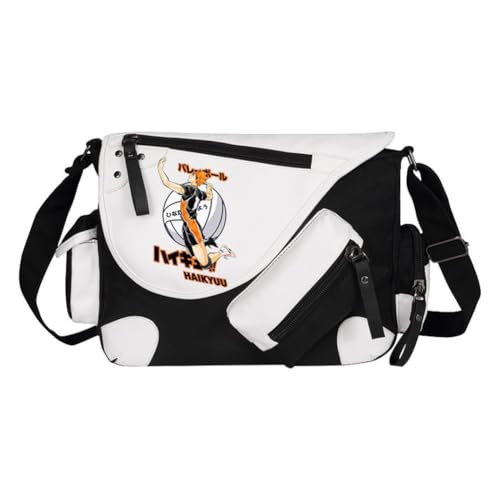 Ciyoulio Shoyo Hinata Crossbody Bag Tobio Kageyama Kuroo Tetsurou Messenger Bag Kozume Kenma Oikawa Tooru Sling Tote Bags Shoulder Bags Daypack Anime Merch, Typ 24, 32*11*26cm von Ciyoulio