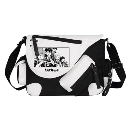 Ciyoulio Shoyo Hinata Crossbody Bag Tobio Kageyama Kuroo Tetsurou Messenger Bag Kozume Kenma Oikawa Tooru Sling Tote Bags Shoulder Bags Daypack Anime Merch, Typ 25, 32*11*26cm von Ciyoulio
