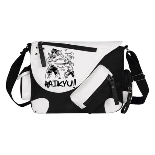 Ciyoulio Shoyo Hinata Crossbody Bag Tobio Kageyama Kuroo Tetsurou Messenger Bag Kozume Kenma Oikawa Tooru Sling Tote Bags Shoulder Bags Daypack Anime Merch, Typ 26, 32*11*26cm von Ciyoulio