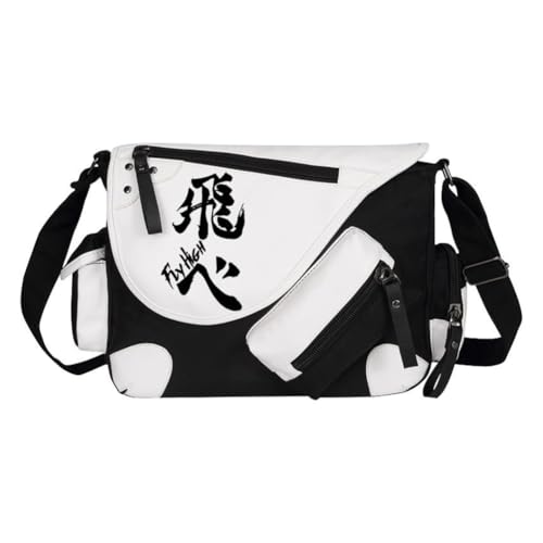 Ciyoulio Shoyo Hinata Crossbody Bag Tobio Kageyama Kuroo Tetsurou Messenger Bag Kozume Kenma Oikawa Tooru Sling Tote Bags Shoulder Bags Daypack Anime Merch, Typ 28, 32*11*26cm von Ciyoulio