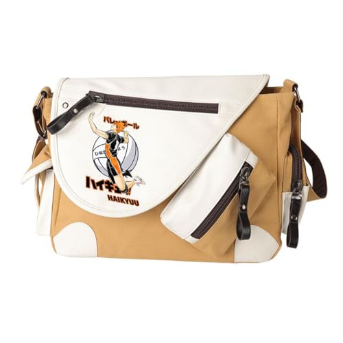 Ciyoulio Shoyo Hinata Crossbody Bag Tobio Kageyama Kuroo Tetsurou Messenger Bag Kozume Kenma Oikawa Tooru Sling Tote Bags Shoulder Bags Daypack Anime Merch, Typ 3, 32*11*26cm von Ciyoulio
