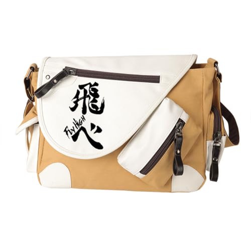 Ciyoulio Shoyo Hinata Crossbody Bag Tobio Kageyama Kuroo Tetsurou Messenger Bag Kozume Kenma Oikawa Tooru Sling Tote Bags Shoulder Bags Daypack Anime Merch, Typ 7, 32*11*26cm von Ciyoulio