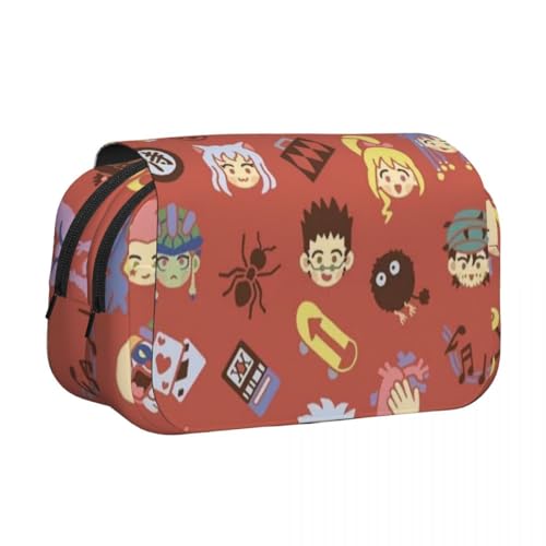 GON·Freecss Federmäppchen Killua Zaoldyeck Anime Cartoon 3D Druck Stifttasche Student Bleistift Tasche Doppellagige Aufbewahrungstaschen Schüler Schreibwaren Taschen Schulsaison Geschenk, Typ 11, 21 von Ciyoulio