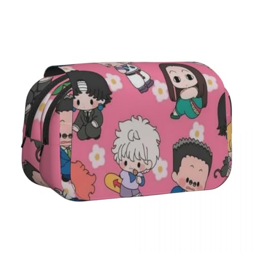 GON·Freecss Federmäppchen Killua Zaoldyeck Anime Cartoon 3D Druck Stifttasche Student Bleistift Tasche Doppellagige Aufbewahrungstaschen Schüler Schreibwaren Taschen Schulsaison Geschenk, Typ 9, 21 von Ciyoulio