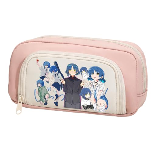 Gotō Hitori Stifttasche Yamada Ryo/Kita Ikuyo Cartoon Druck Federmäppchen Anime Schreibwaren Taschen Aufbewahrungstasche Bleistift Beutel Kosmetiktaschen Tragbar, Typ 5, 22*7*12.5cm, Federmäppchen von Ciyoulio