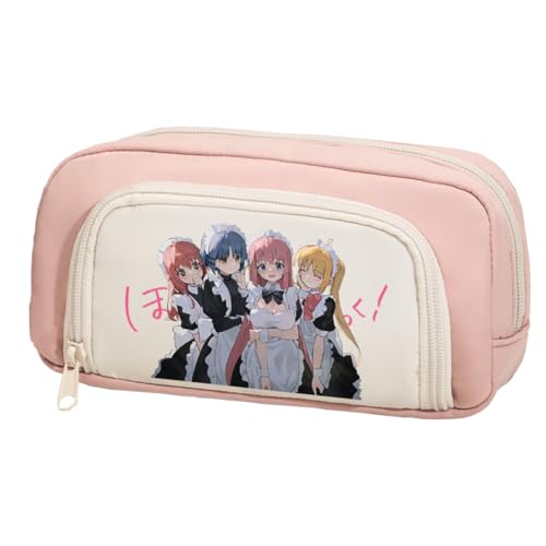 Gotō Hitori Stifttasche Yamada Ryo/Kita Ikuyo Cartoon Druck Federmäppchen Anime Schreibwaren Taschen Aufbewahrungstasche Bleistift Beutel Kosmetiktaschen Tragbar, Typ 6, 22*7*12.5cm, Federmäppchen von Ciyoulio