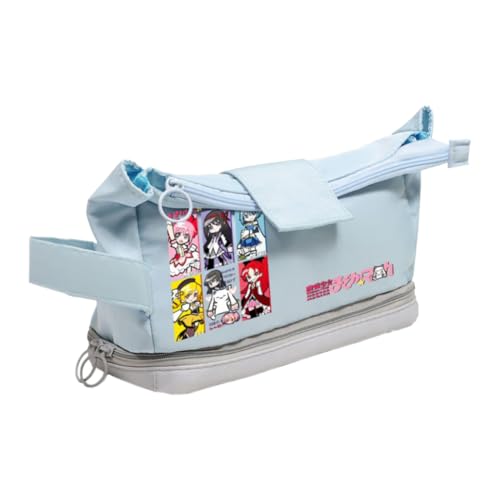 KanameMadoka Federmäppchen, AkemiHomura/Mami Tomoe, Anime-Druck, Stifttasche, Cartoon-Stifttasche, Schreibwaren-Tasche, Aufbewahrungstaschen, tragbare Kosmetiktasche, Organizer, Typ 2, 21*8.5*13cm von Ciyoulio