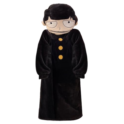 Mob Psycho 100 Pyjama Anime Arataka Reigen/Shigeo Kageyama Cosplay Schlafanzug Winter Flanell Nachthemd Damen Herren Anime Nachtwäsche von Ciyoulio