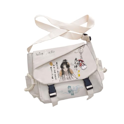 Xie Lian Anime Crossbody Bag Hua Cheng Umhängetasche Handtasche Große Kapazität Reise Casual Tasche Schultasche Leicht Daypack Wiederverwendbar Geschenk für Fans, Typ 11, 31*11*28cm von Ciyoulio