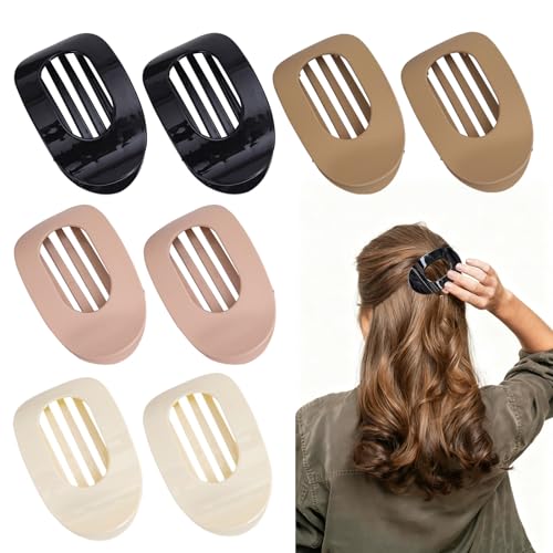 8 Stück Flat Claw Clip, Duckbill Hair Clips Damens, Flache Haarklammerns, Starker Halt Seitliche Haarklammern, Rutschfeste Haarklammern für Damen von Cjytdkj